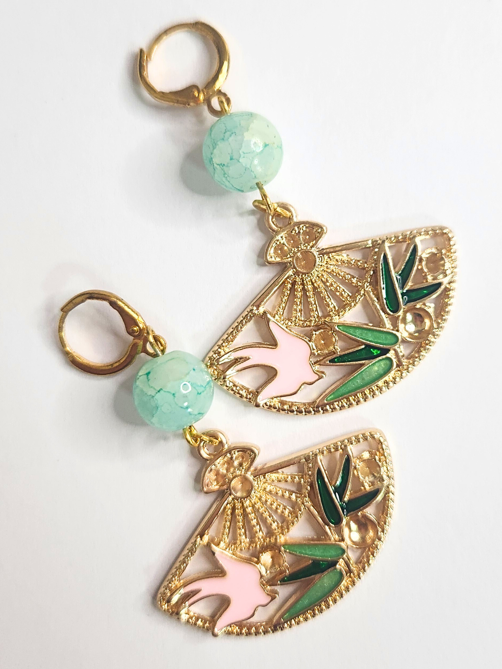 • Boucles d'oreilles • Hirondelle d’Or