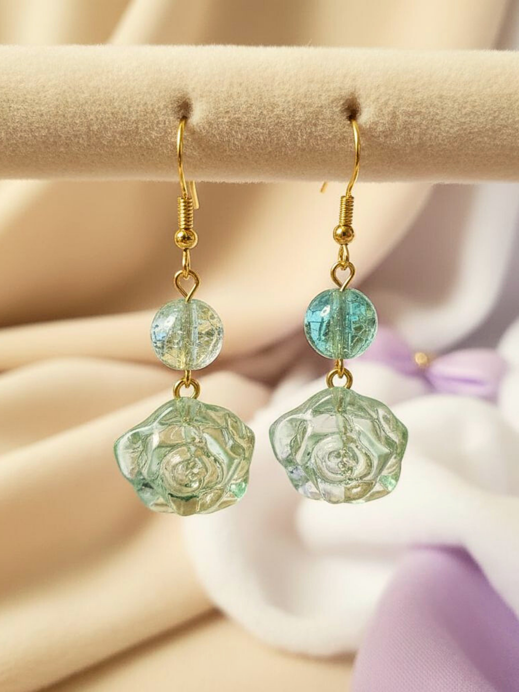 • Boucles d'oreilles • Rosée Turquoise