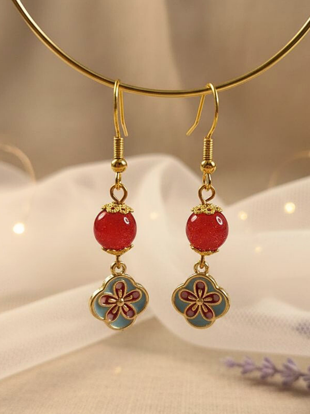 • Boucles d'oreilles • Fleur Royale
