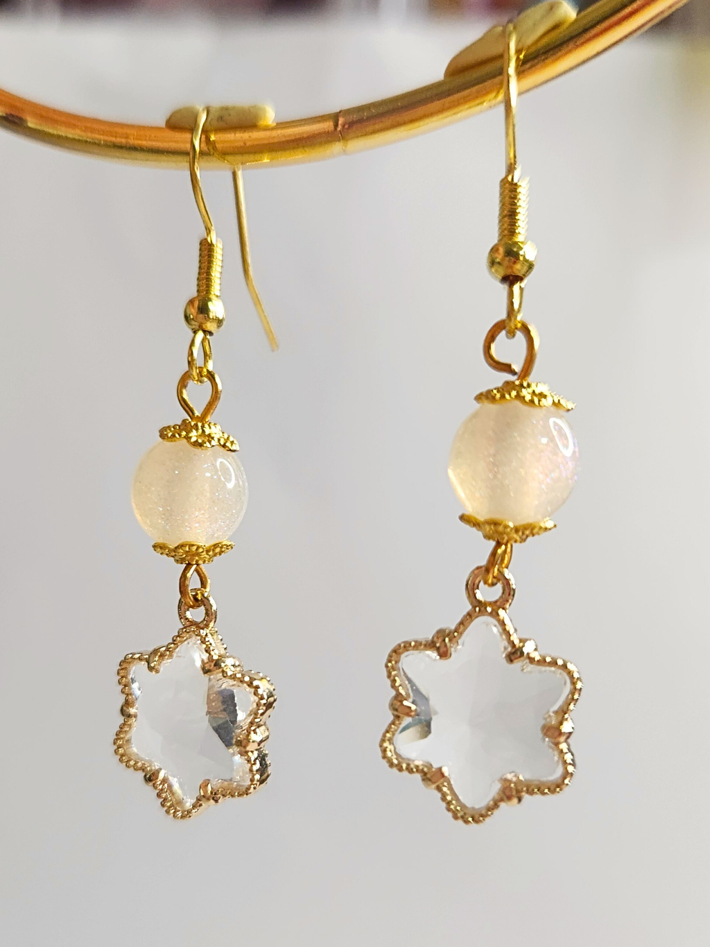 • Boucles d'oreilles • Étoile Céleste