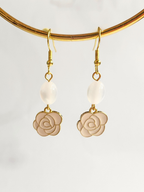 • Boucles d'oreilles • Rose Poudrée