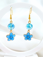 • Boucles d'oreilles • Fleur Azur