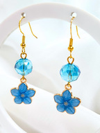 • Boucles d'oreilles • Fleur Azur