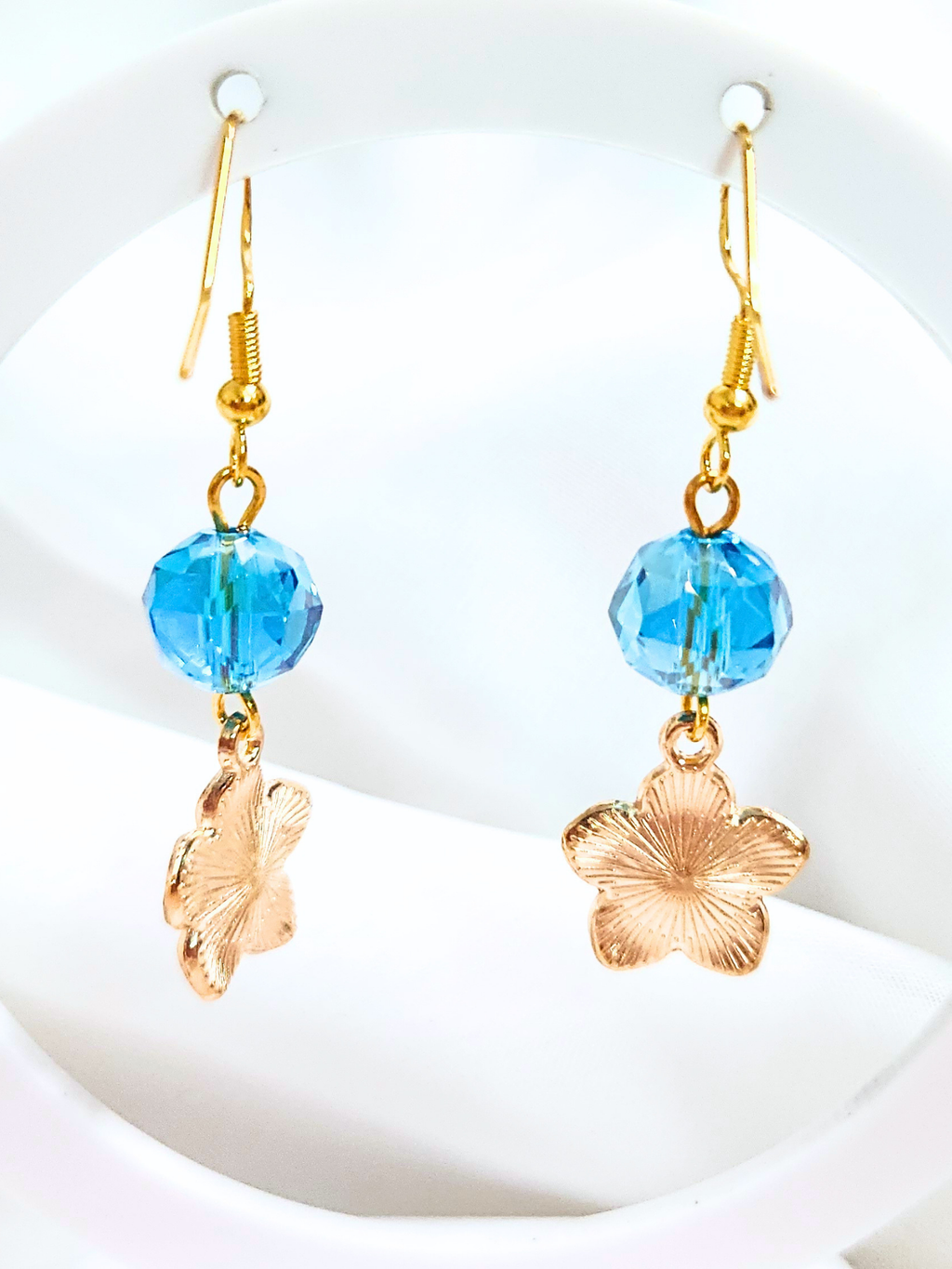 • Boucles d'oreilles • Fleur Azur