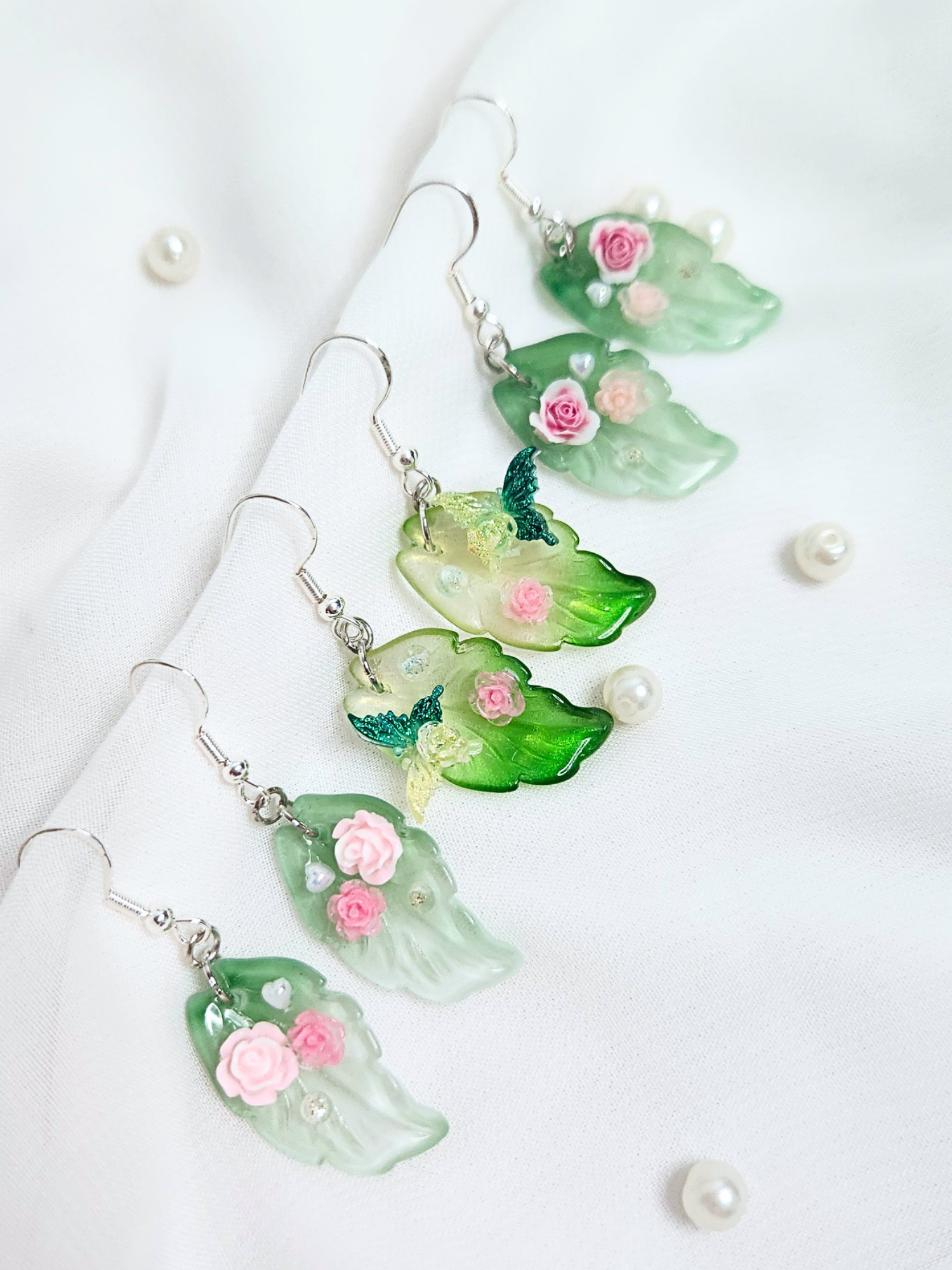• Earrings • Enchanted Leaves