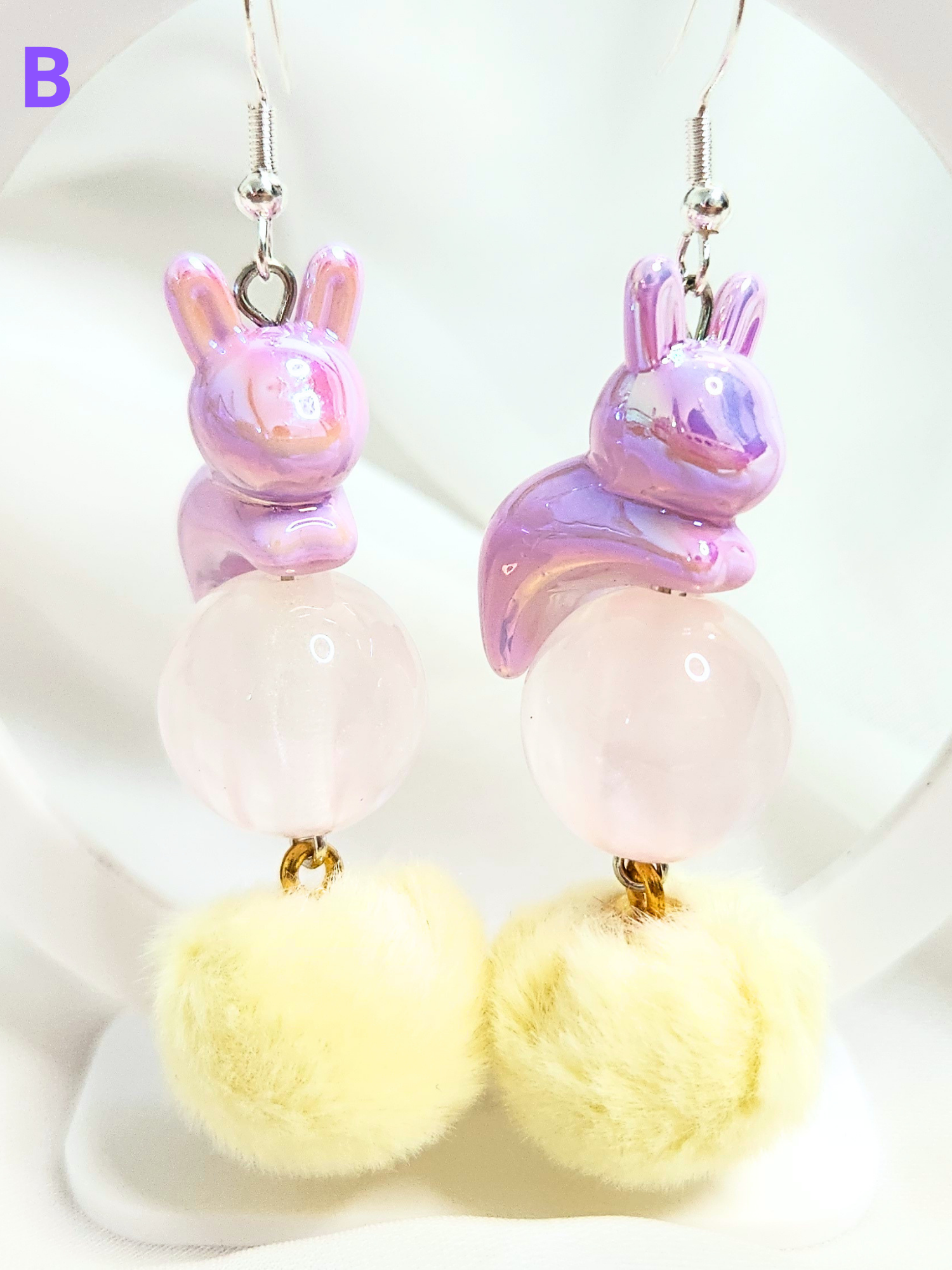 • Earrings • Purple Bunnies