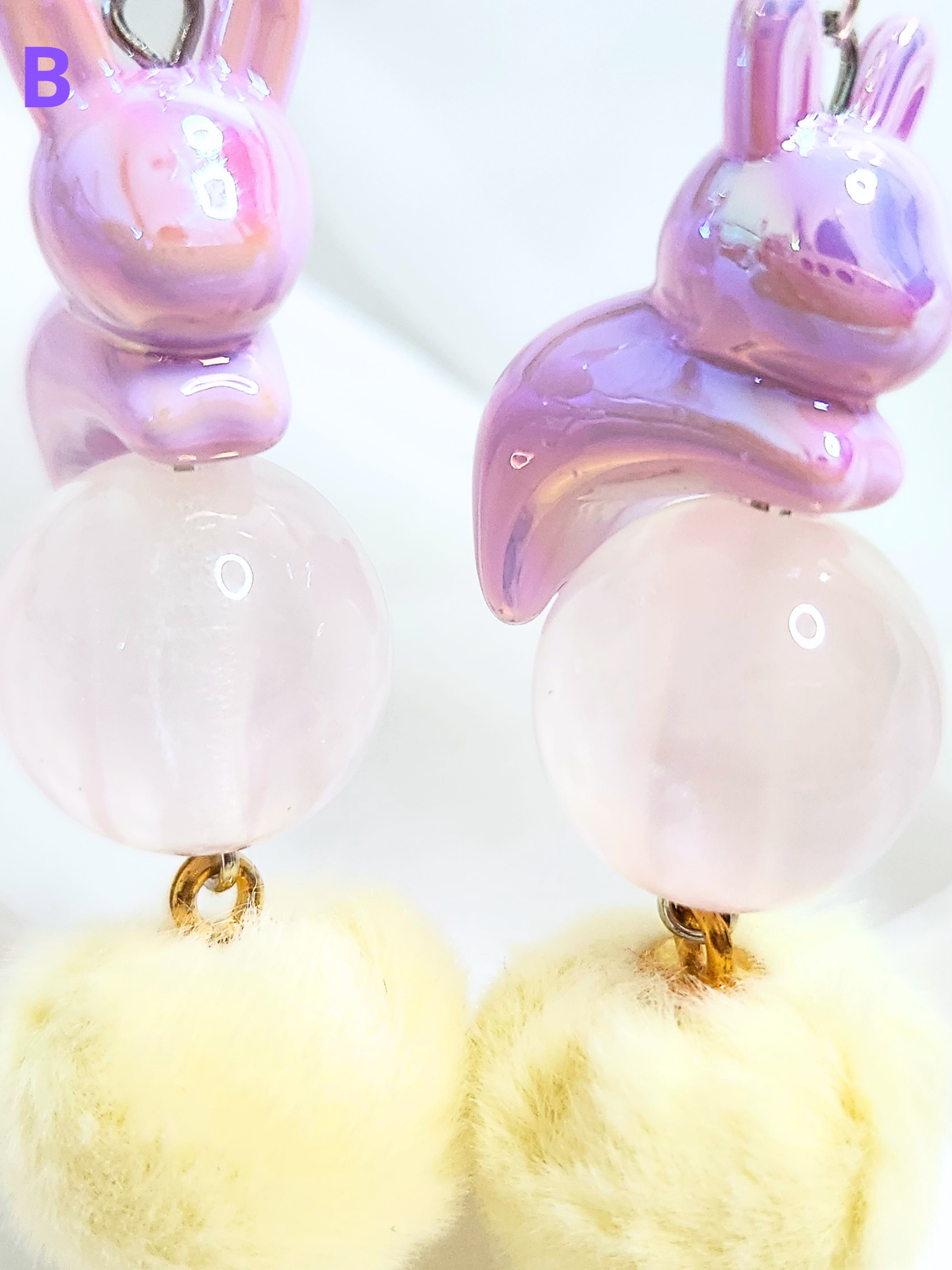 • Earrings • Purple Bunnies