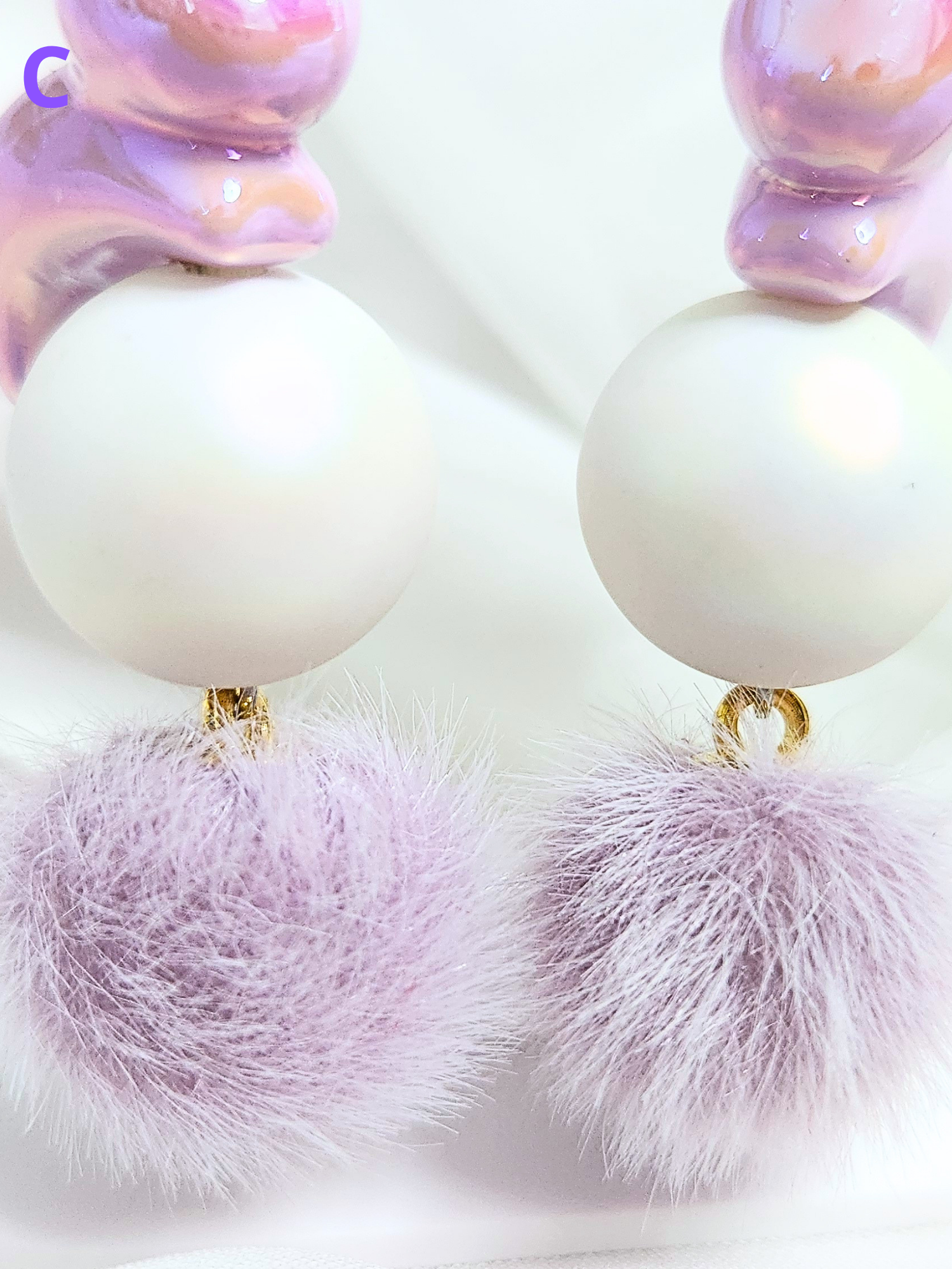 • Earrings • Purple Bunnies