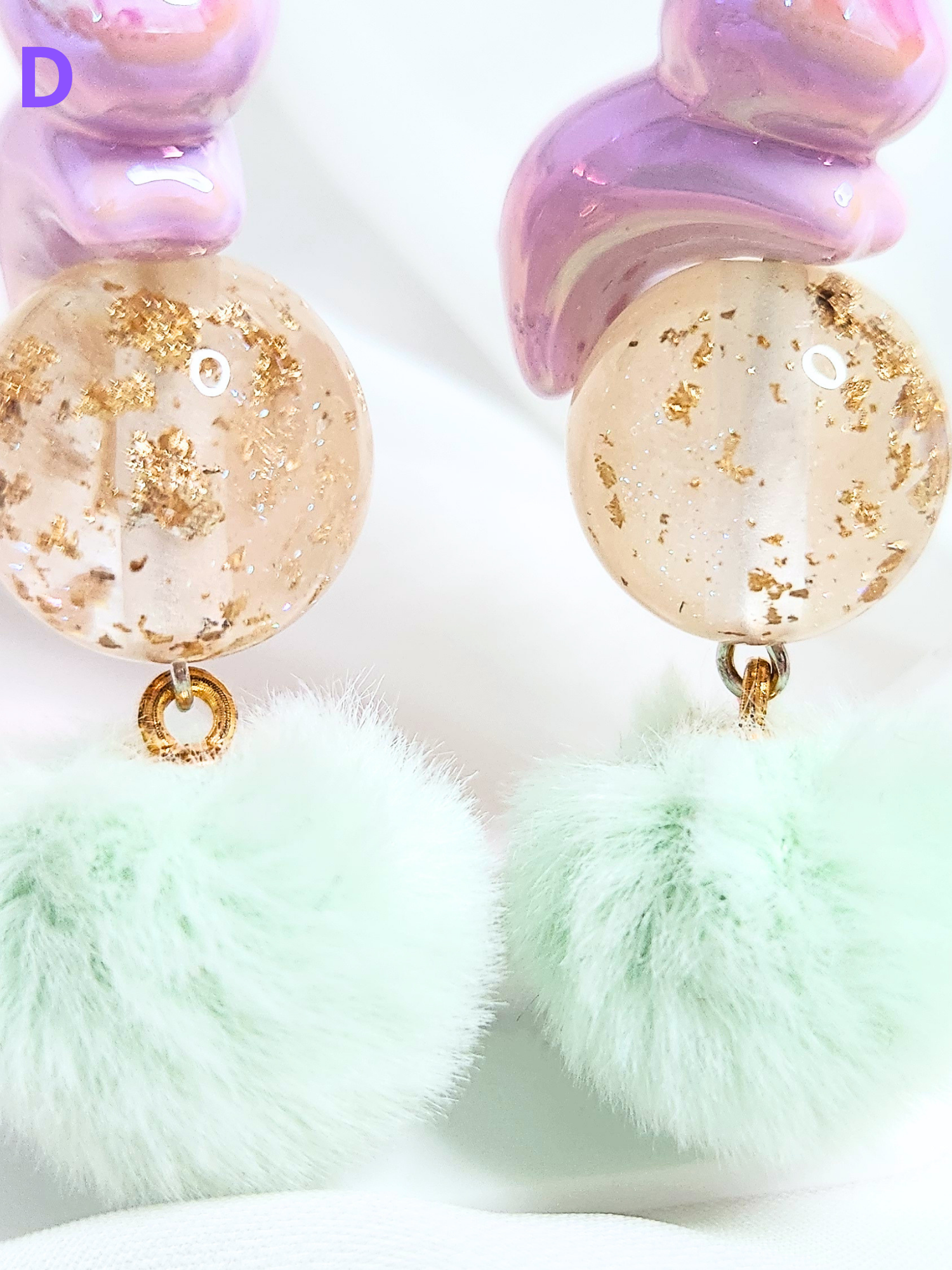 • Earrings • Purple Bunnies