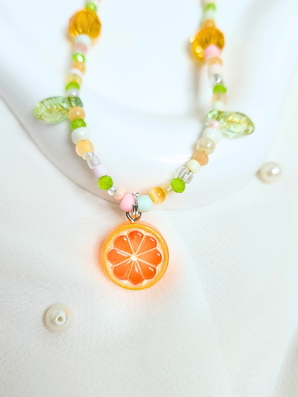 • Collier • Orange Soleil
