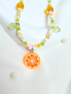 • Collier • Orange Soleil