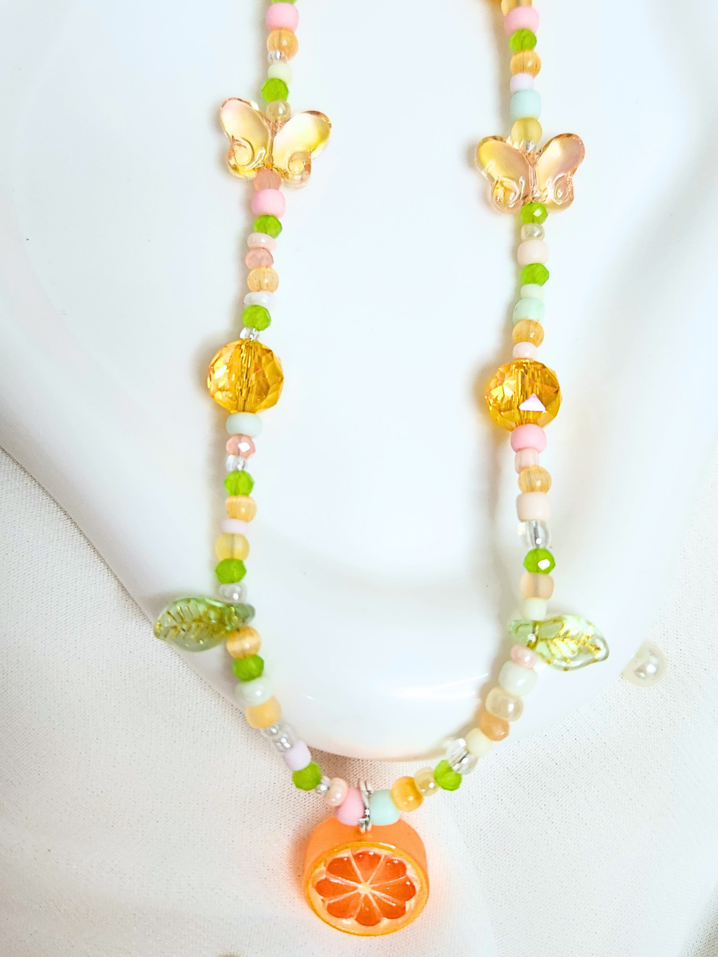 • Collier • Orange Soleil