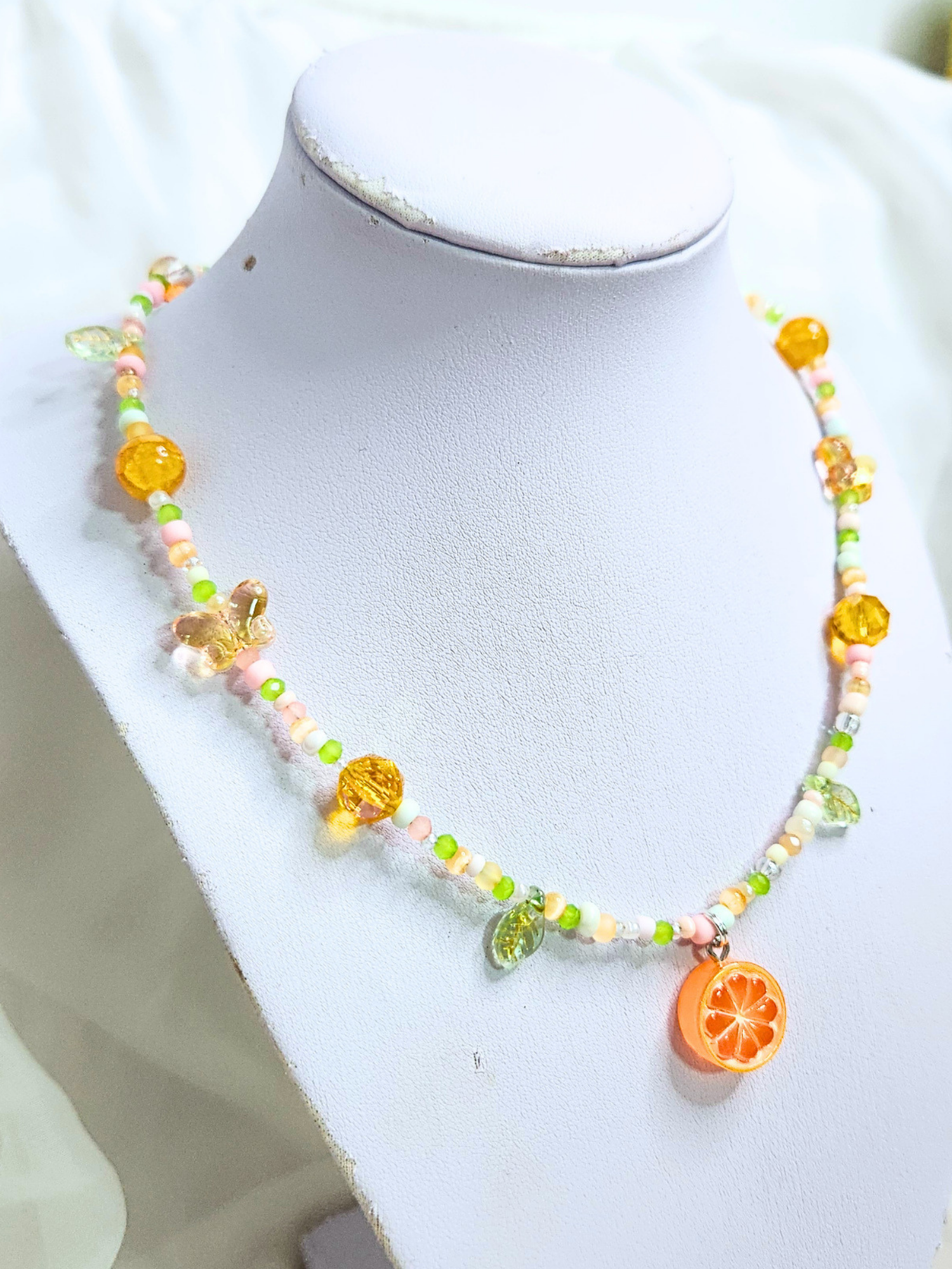 • Collier • Orange Soleil