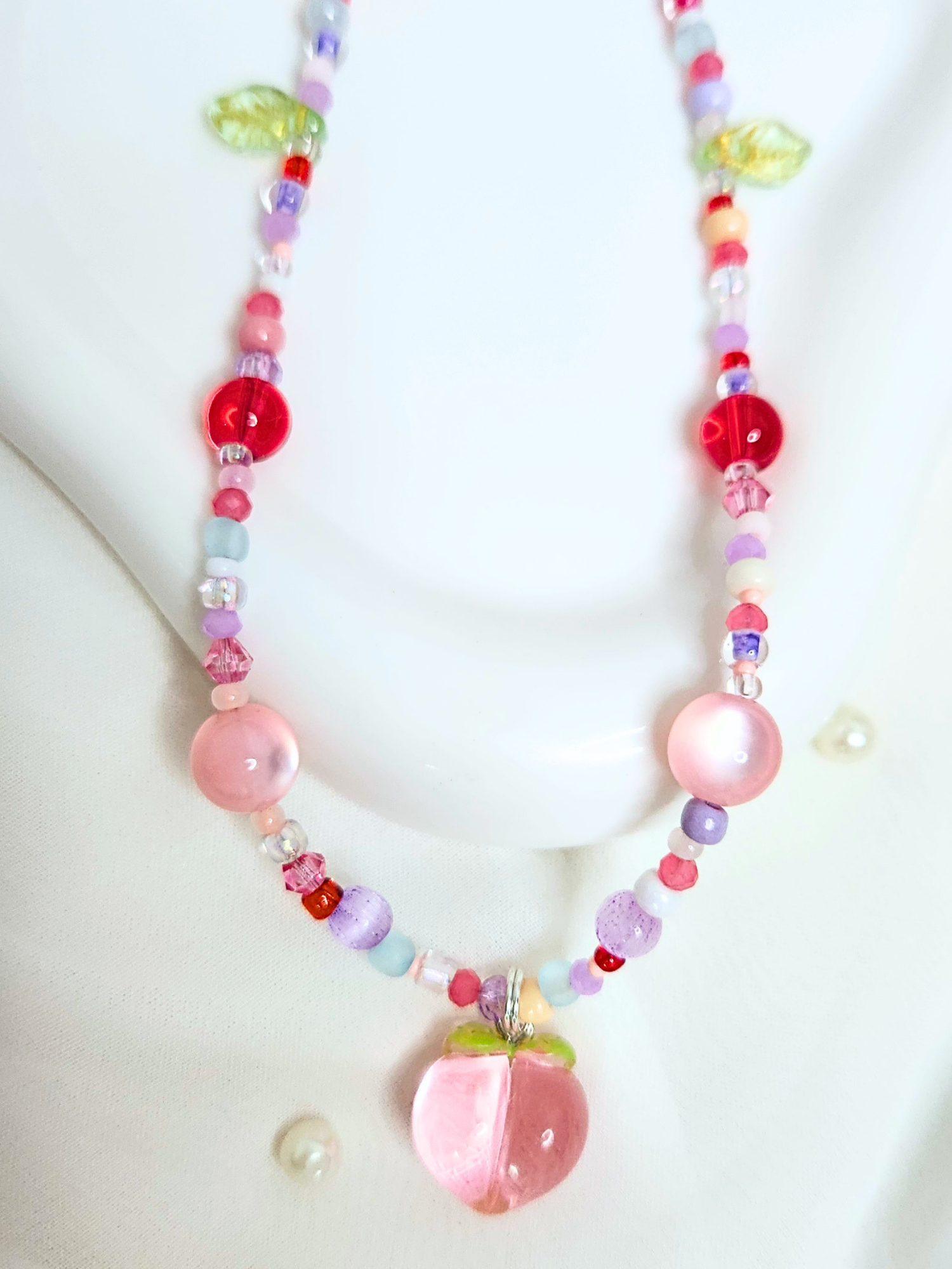 • Collier • Pêche Sucrée