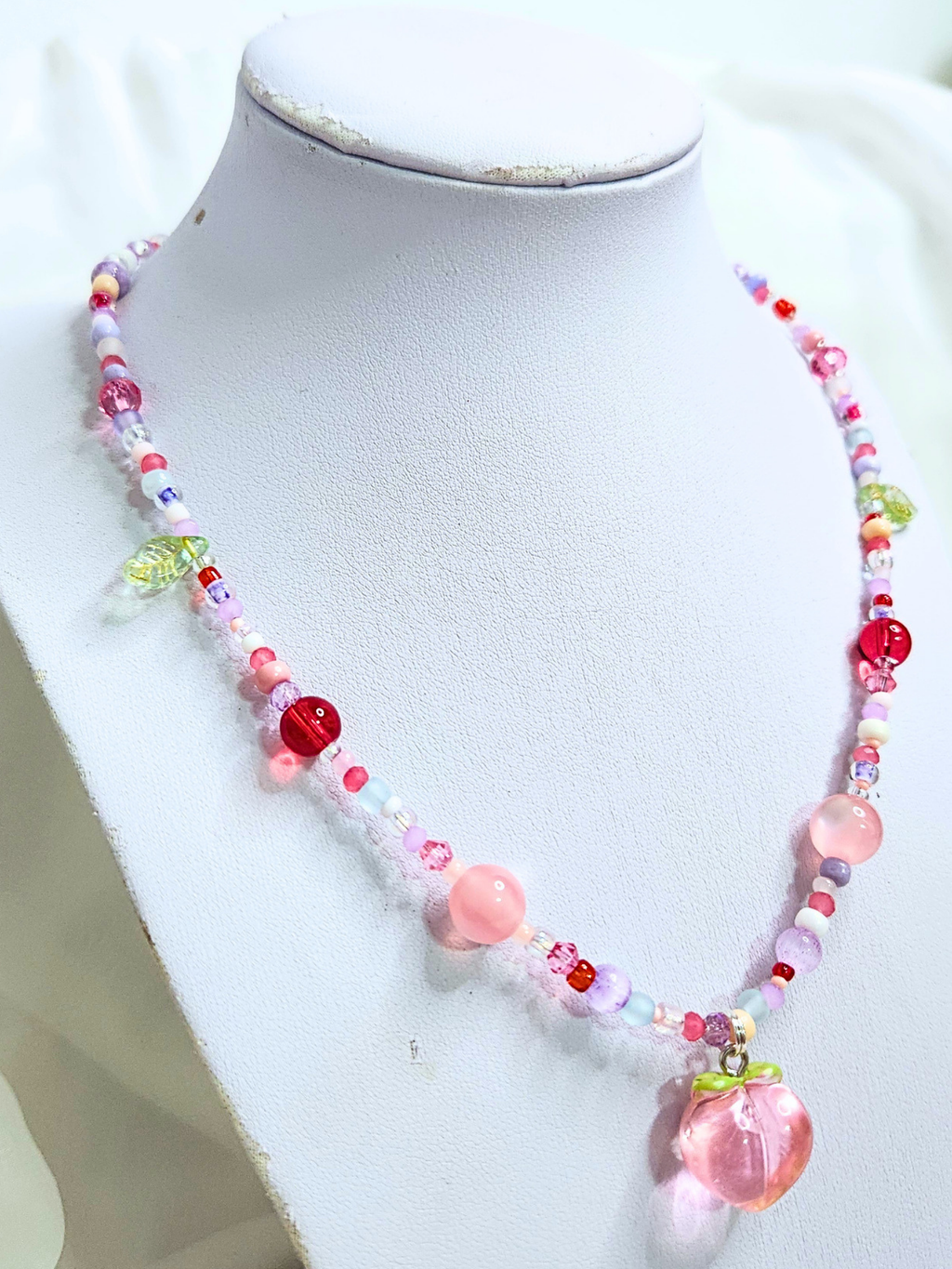 • Collier • Pêche Sucrée