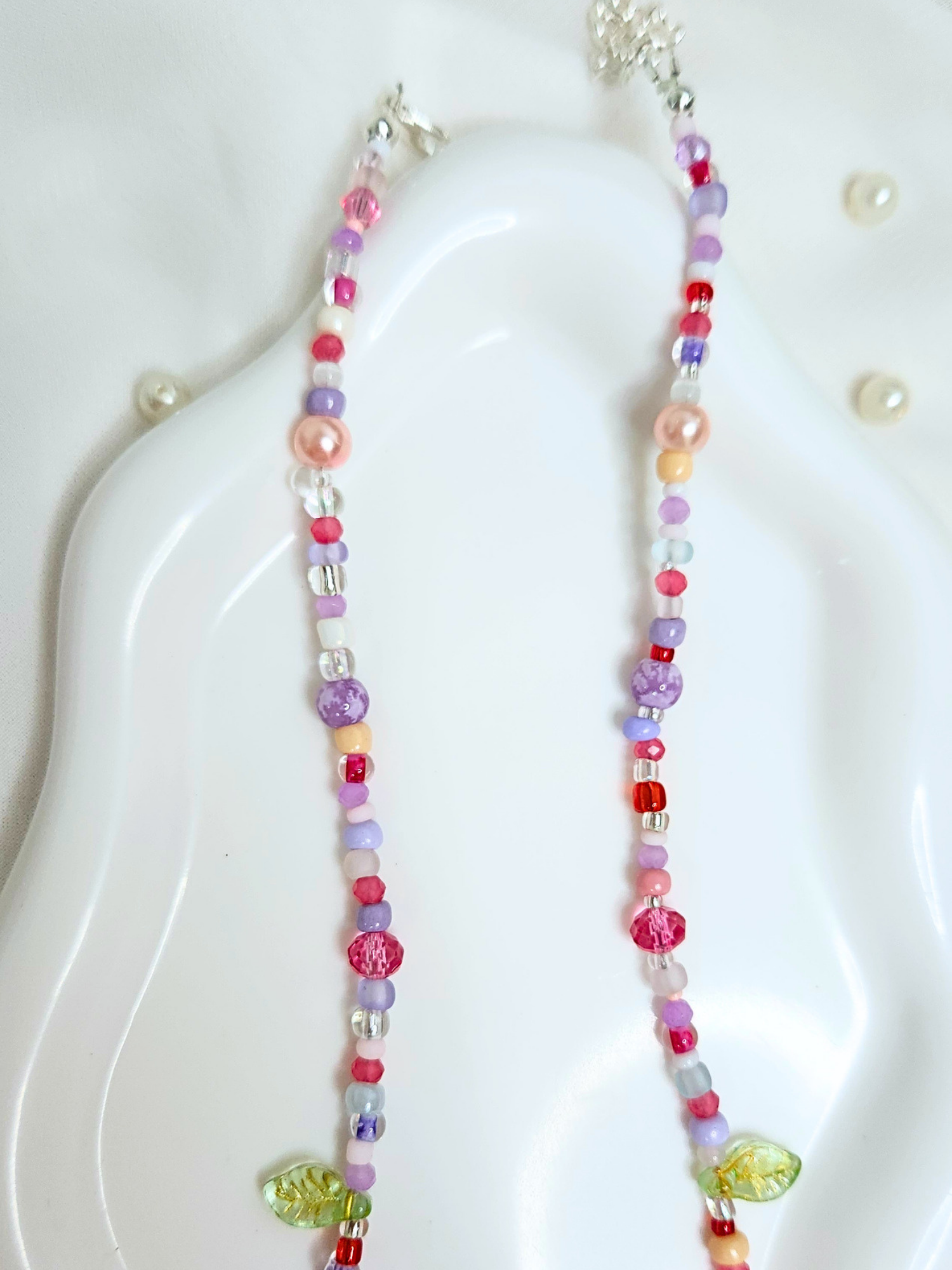 • Collier • Pêche Sucrée
