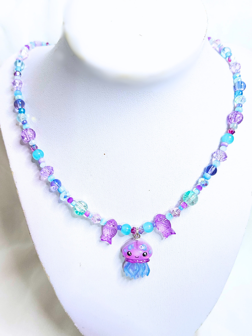 • Necklace • Celestine Jellyfish