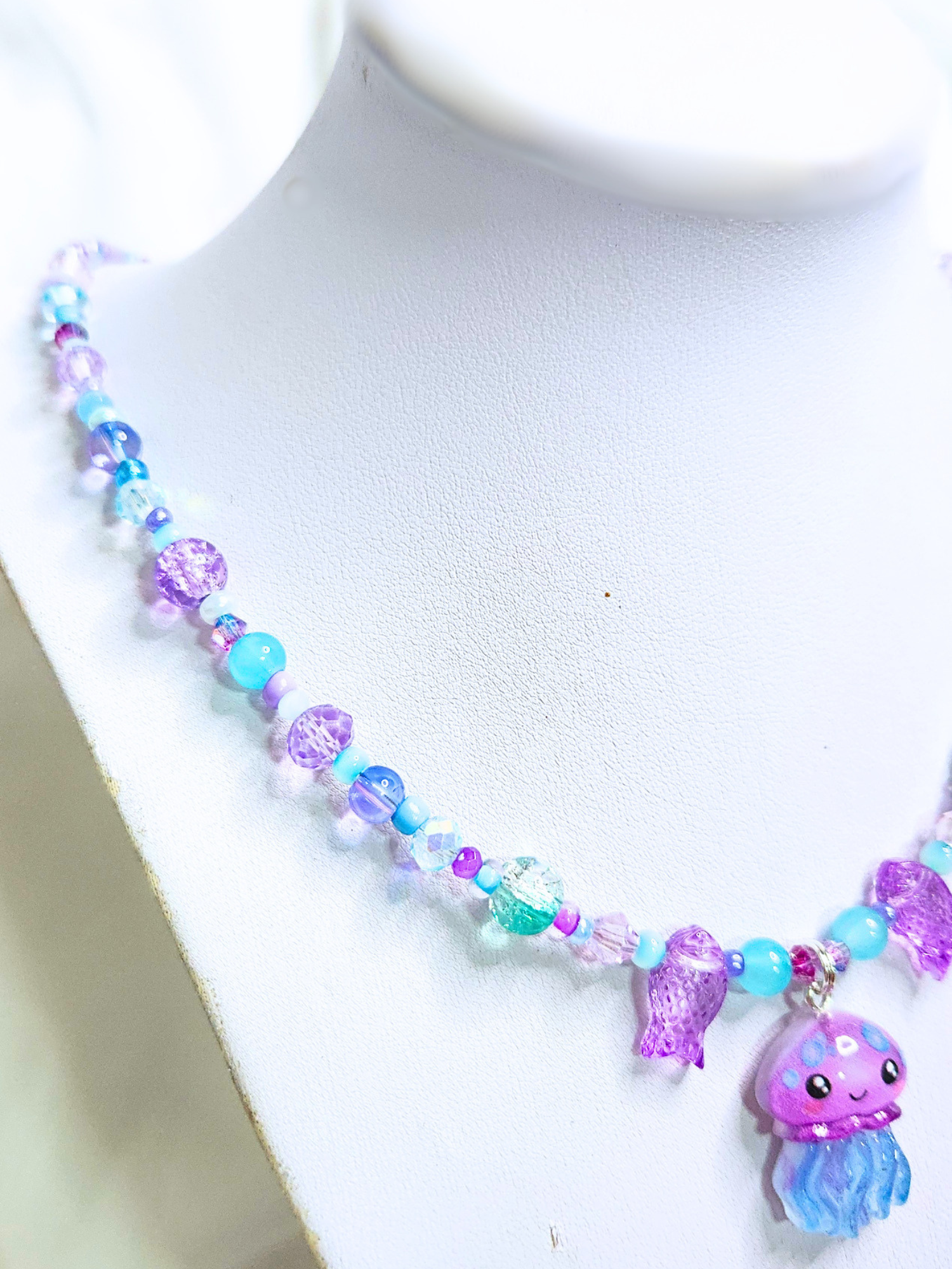 • Necklace • Celestine Jellyfish