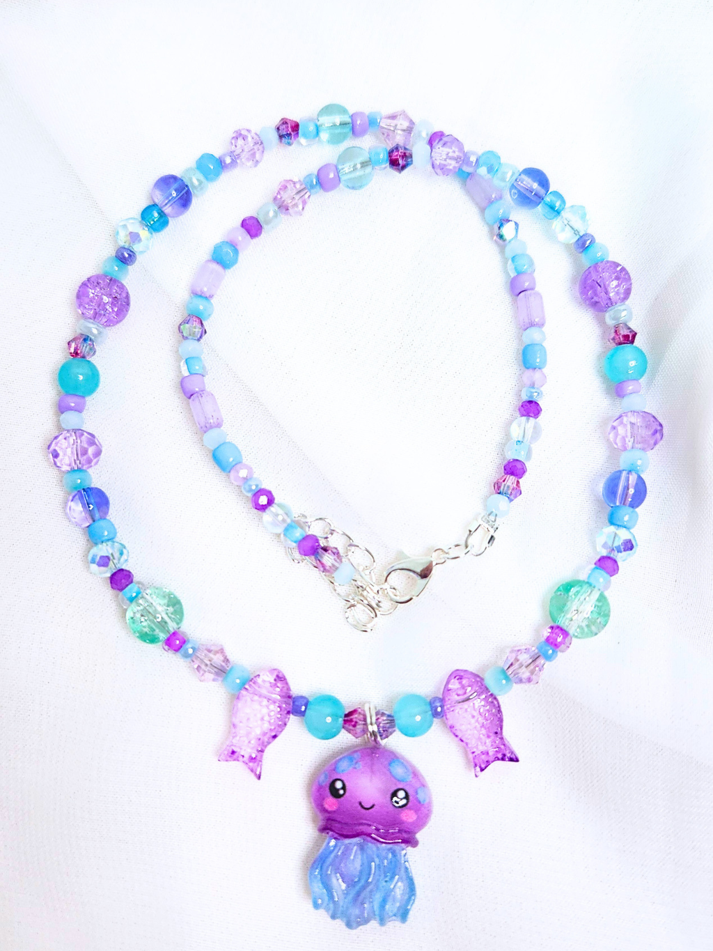 • Necklace • Celestine Jellyfish