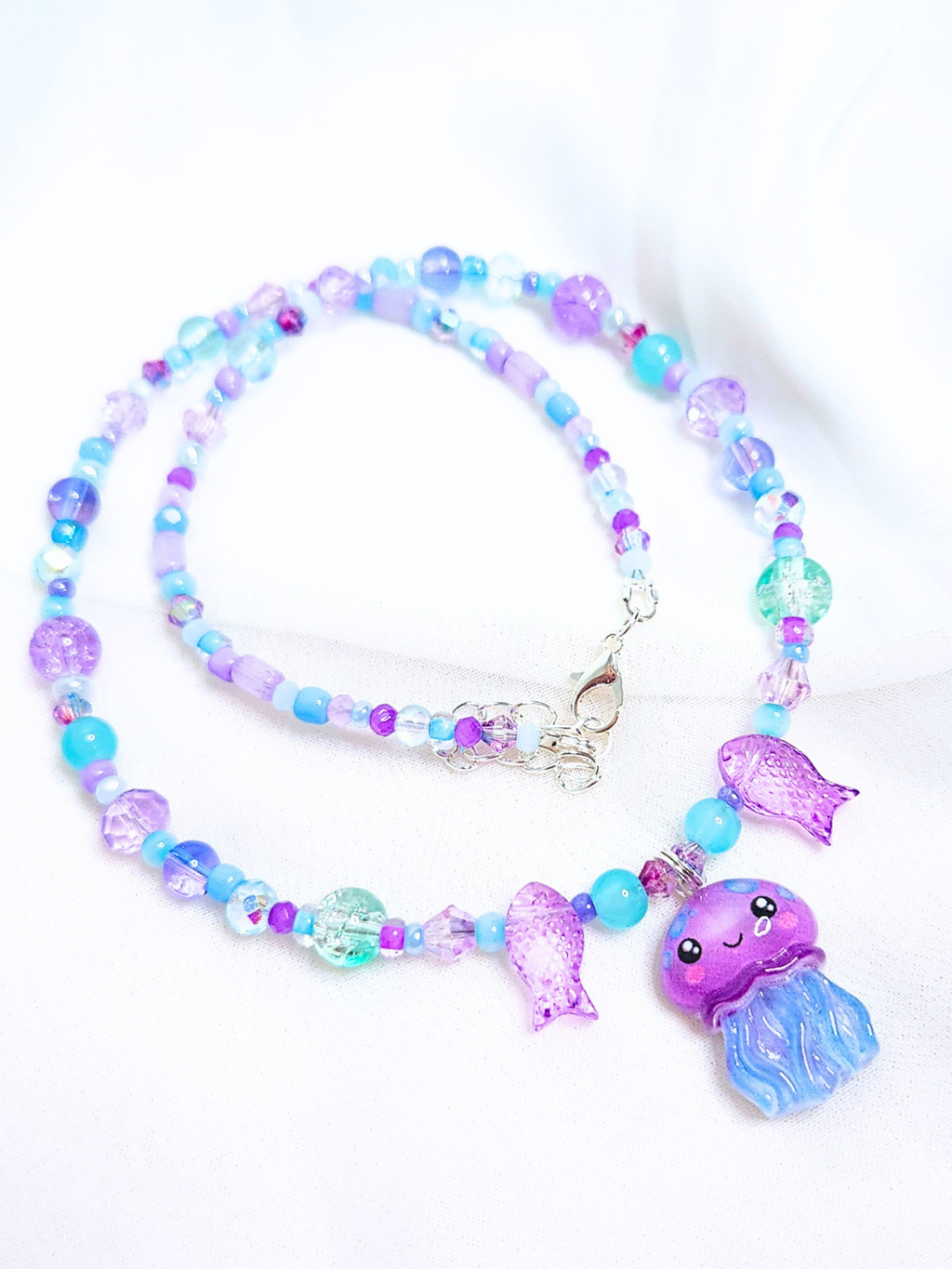 • Necklace • Celestine Jellyfish