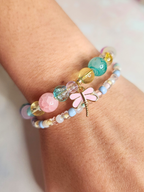 • Bracelet Simple • Libellule Pastel