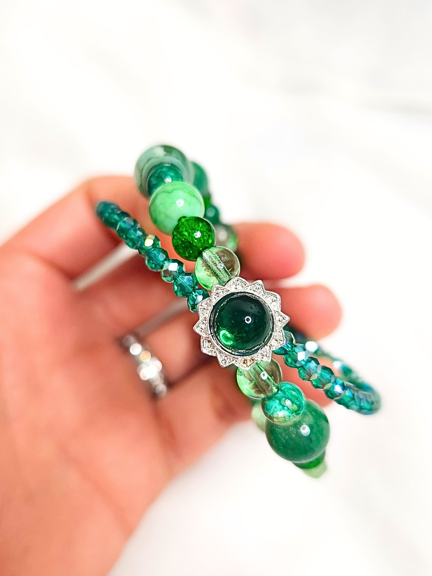 • Bracelet Simple • Émeraude Royale