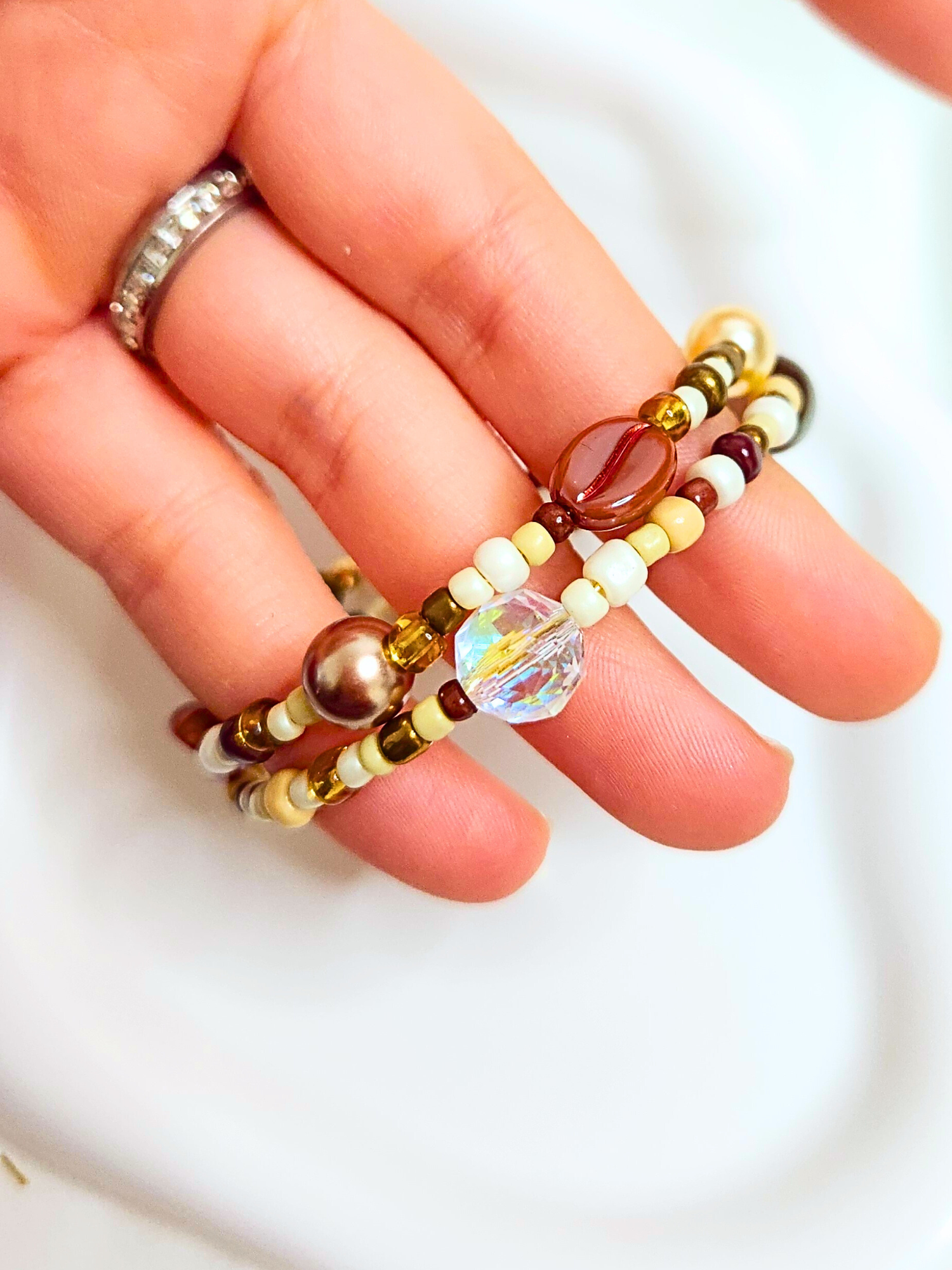 • Double Bracelet • Café Latte