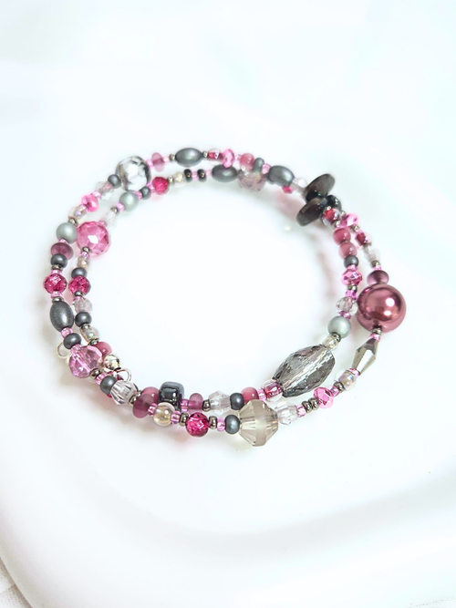 • Double Bracelet • Framboise Nocturne