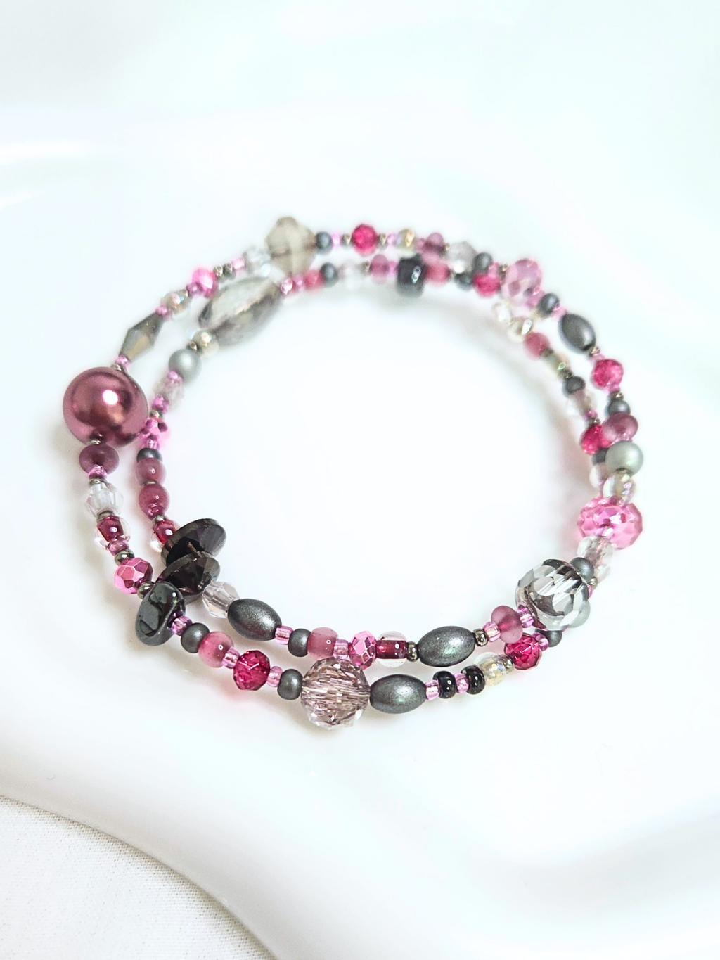 • Double Bracelet • Framboise Nocturne
