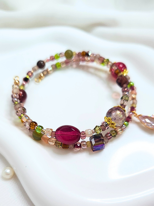 • Double Bracelet • Ruby Sparkles