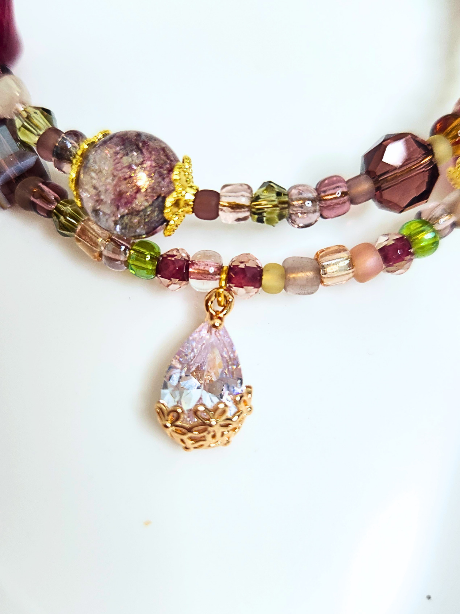 • Double Bracelet • Ruby Sparkles