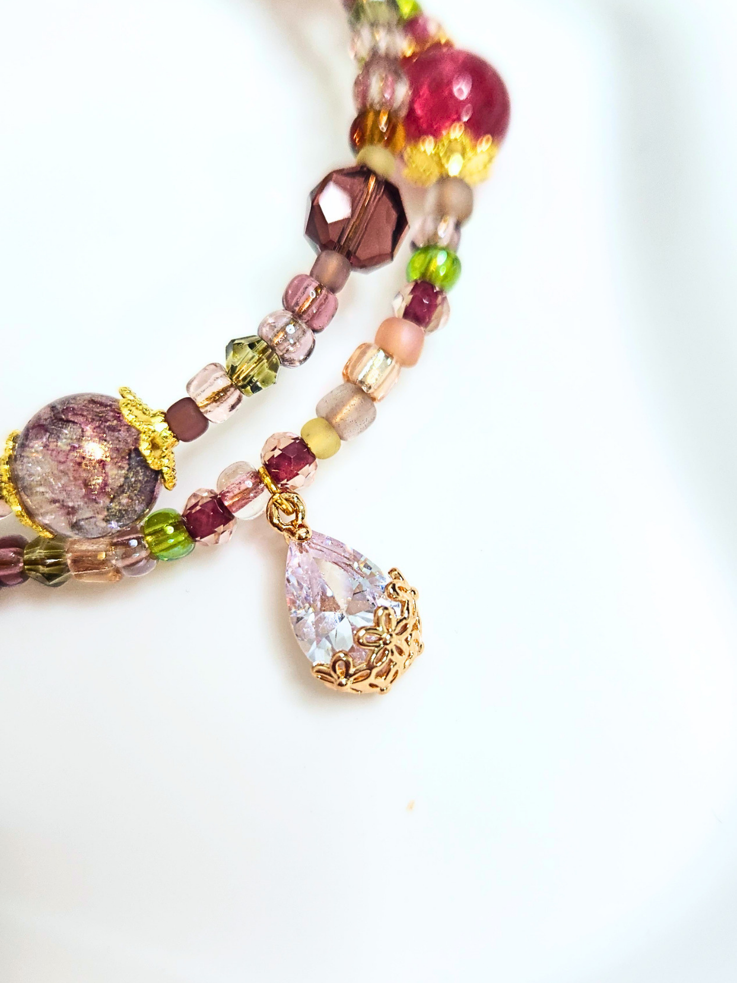 • Double Bracelet • Ruby Sparkles