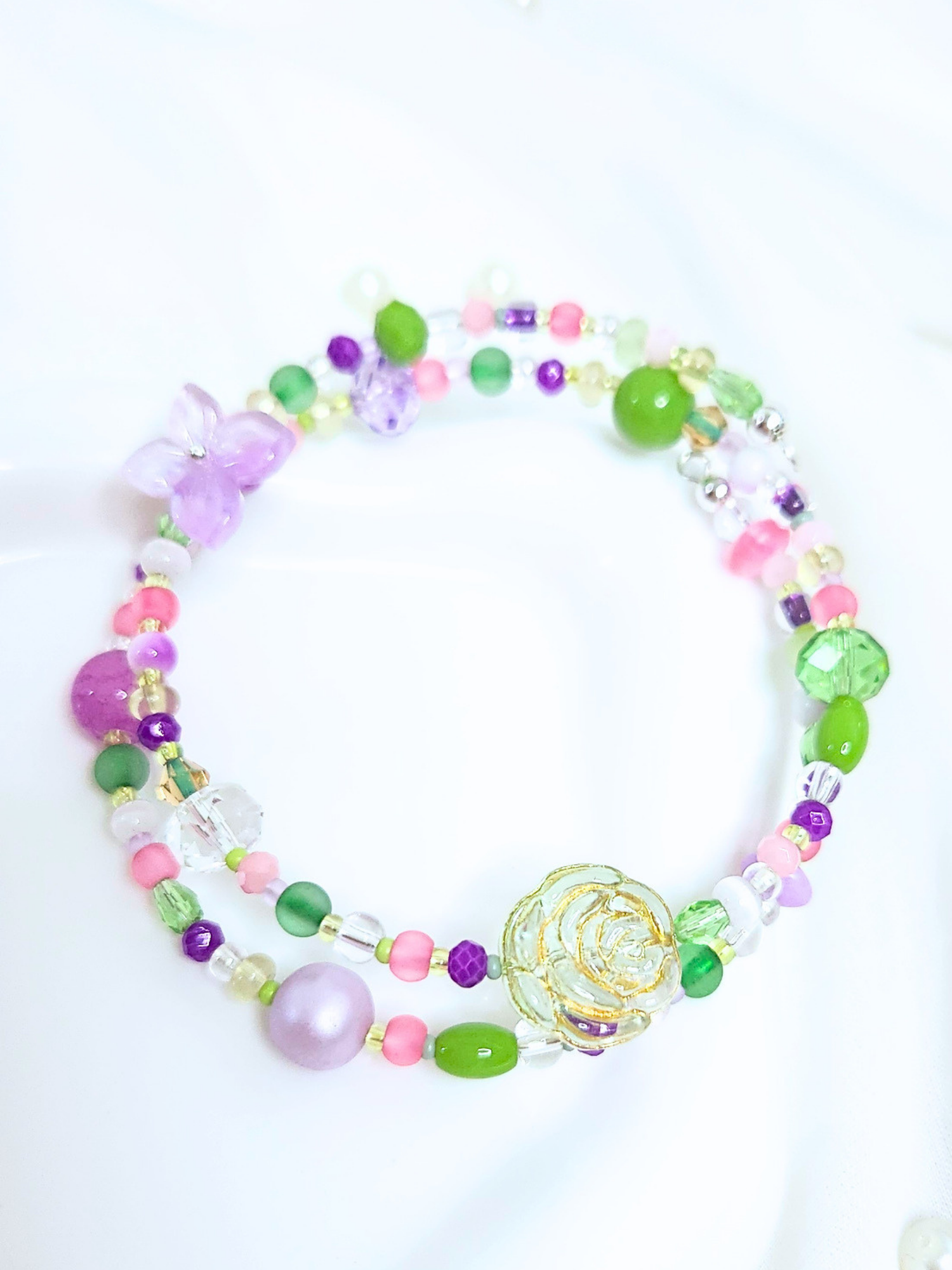 • Double Bracelet • Jardin Sucré Lavande