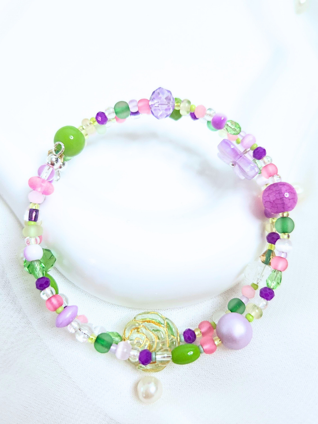 • Double Bracelet • Jardin Sucré Lavande
