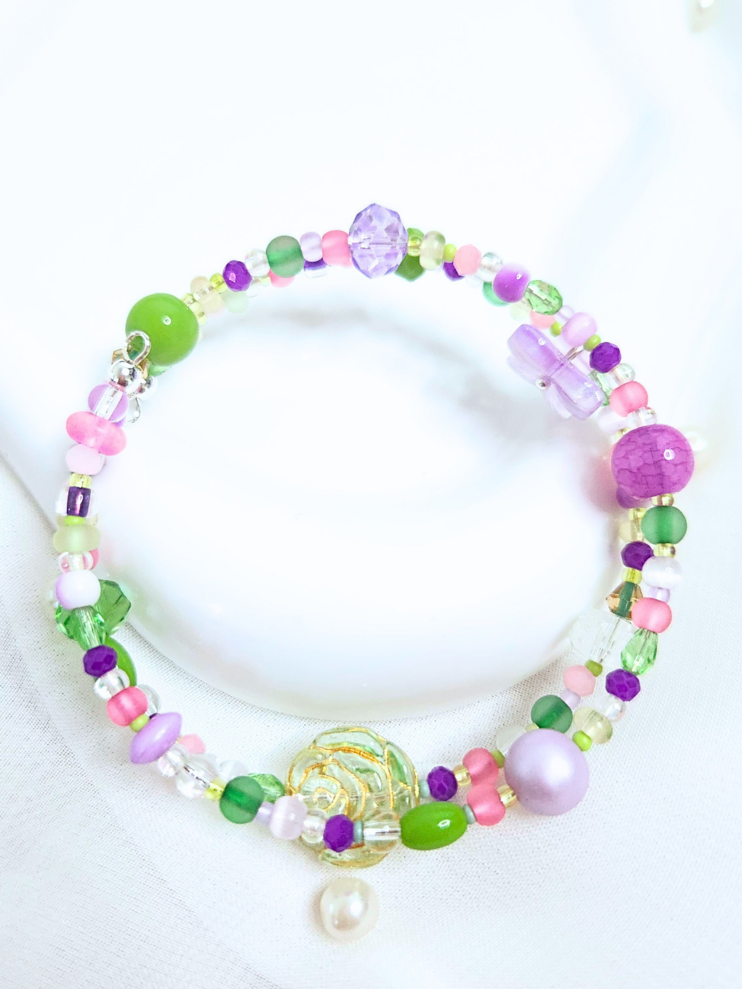 • Double Bracelet • Jardin Sucré Lavande
