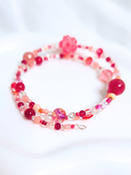 • Double Bracelet • Raspberry Flower