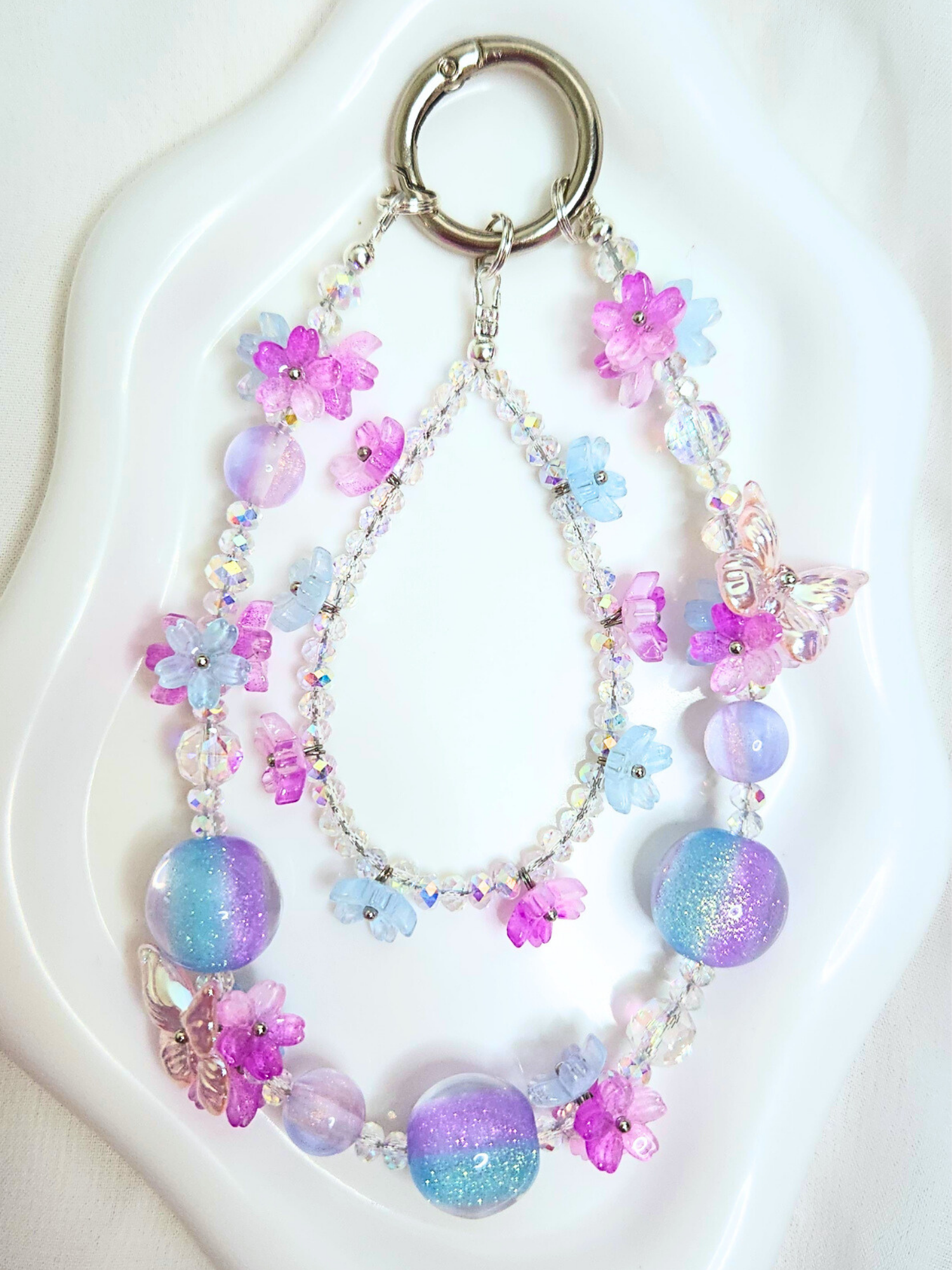 • Accessoire • Double Papillon Violet