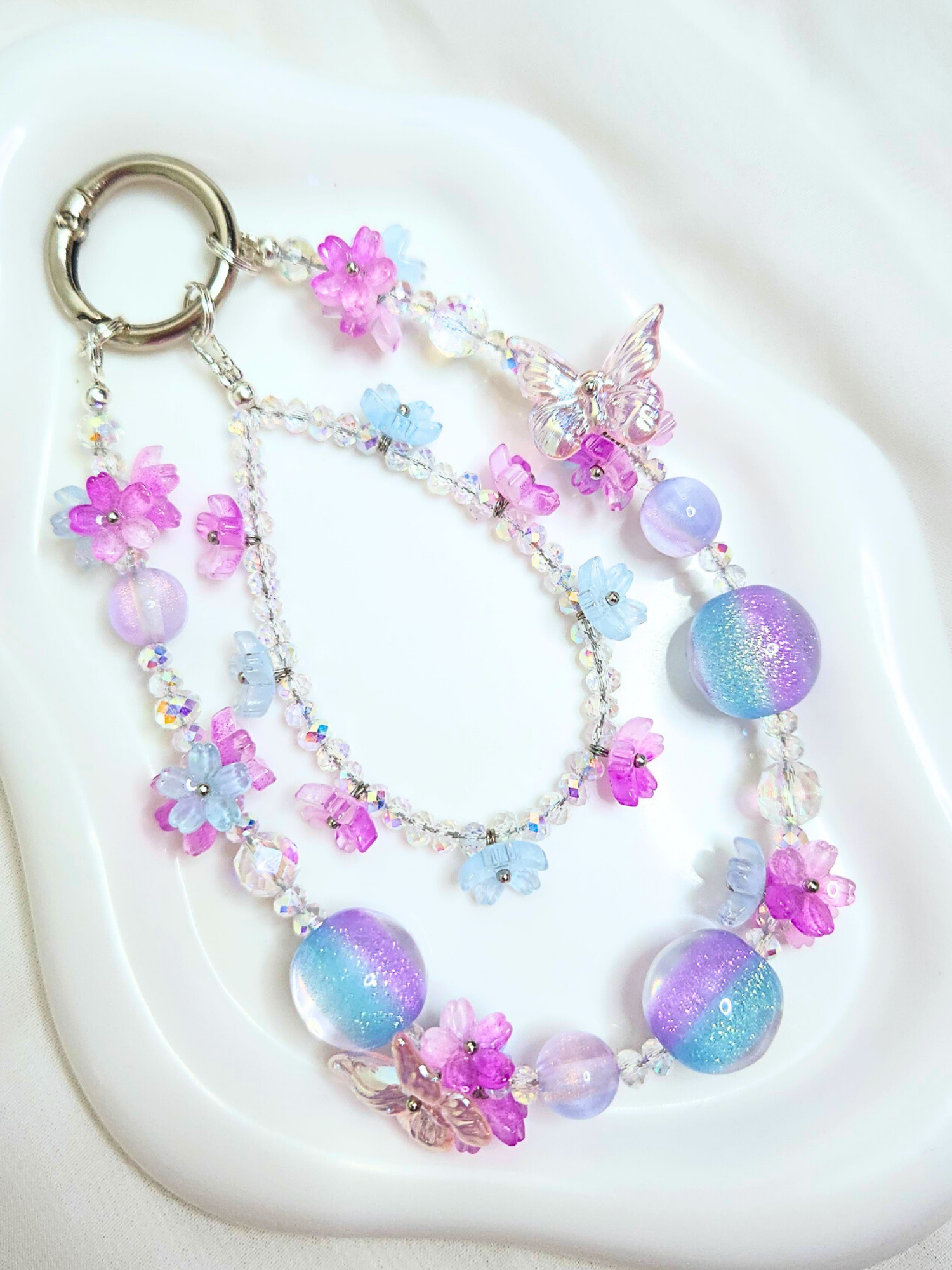 • Accessoire • Double Papillon Violet