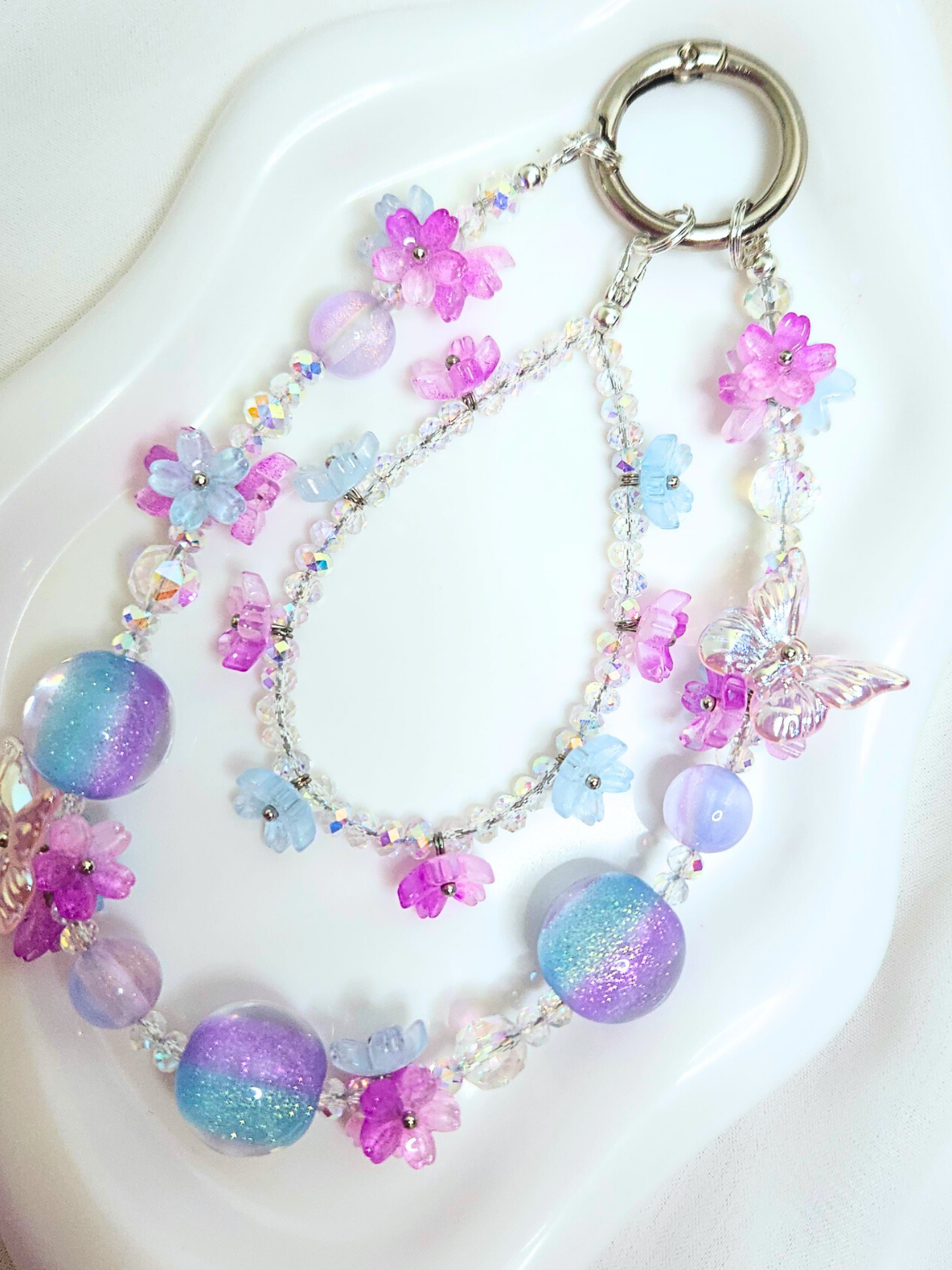 • Accessoire • Double Papillon Violet