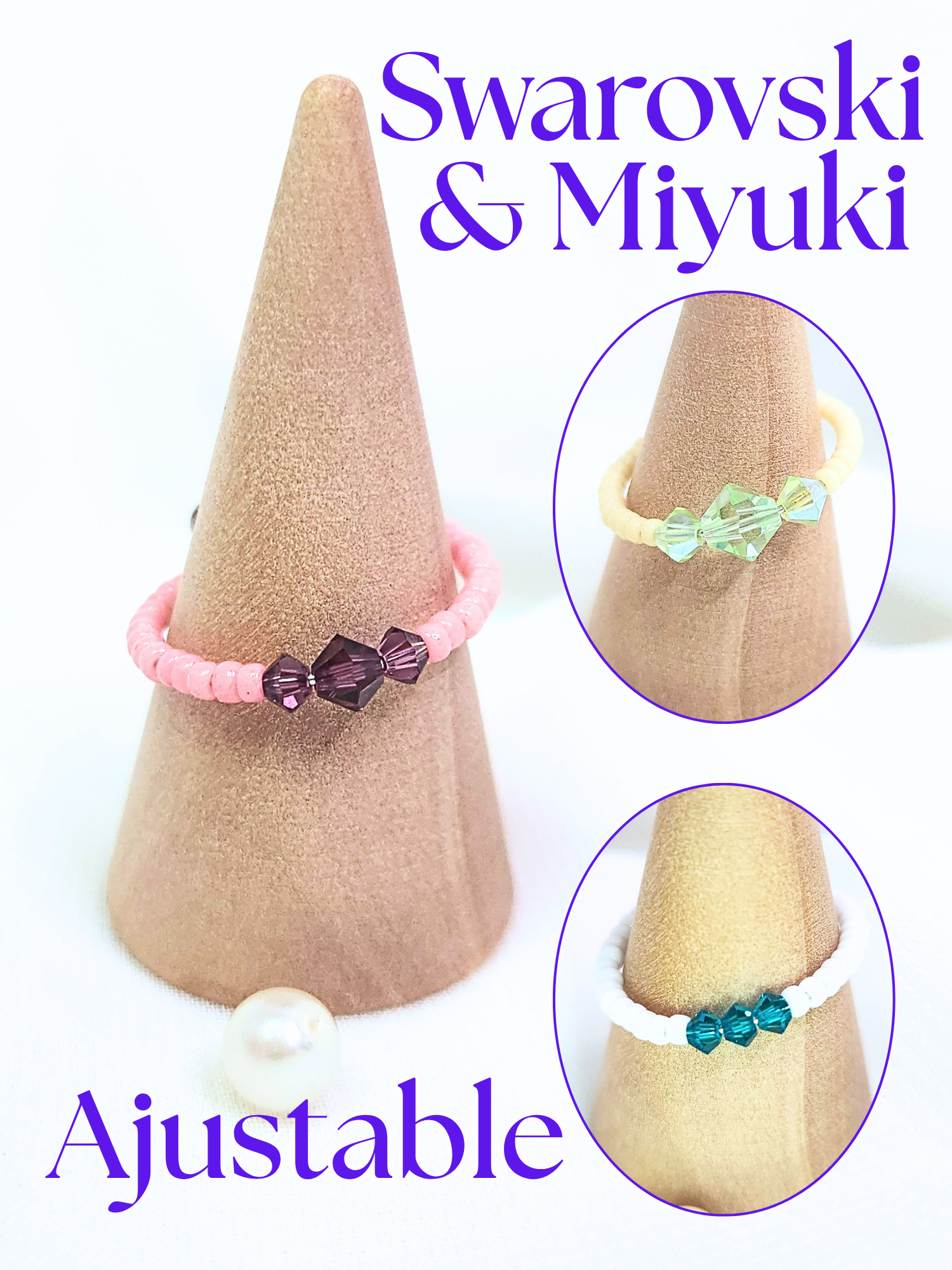 • Bague • Eclats Swarovski