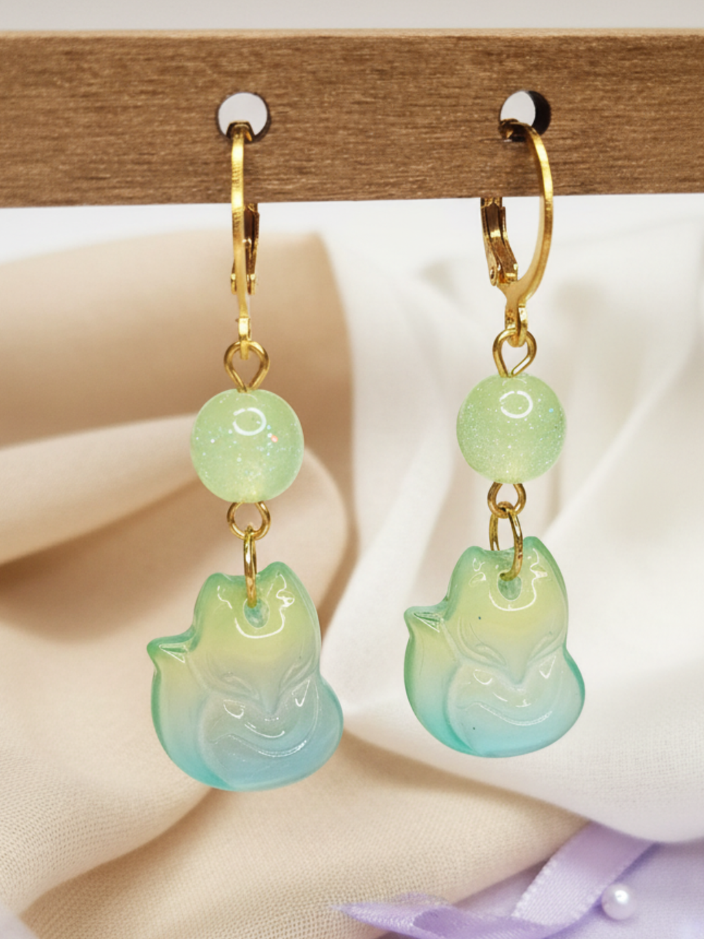 • Boucles d'oreilles • Renard Aurore